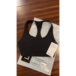 LSKD Flow Scoop Neck Sports Bra Black Racerback Women's Size XS NWT NEW